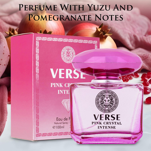 Perfume Novoglow Verse Pink Crystal Intense 100ml Para Mulhe - Imagem 3