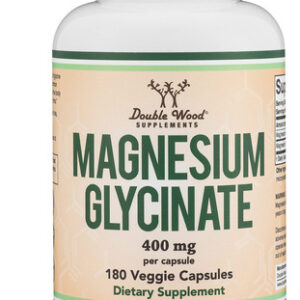 Glicinato De Magnésio 400mg 180 Cápsulas Double Wood
