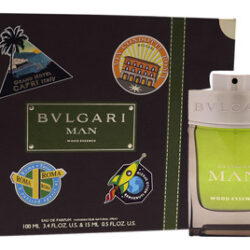 Conjunto De Presente De 2 Peças Perfume Bvlgari Man Wood Ess
