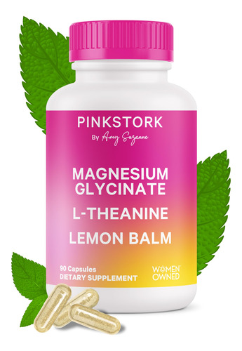 Suplemento Para Dormir Pink Stork Magnesium Glycinate 90 Cáp