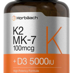 Suplemento Horbäach De Vitamina D3 K2 5000iu 180 Cápsulas Ge