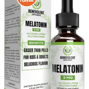Melatonina Líquida Benevolente 3mg Para Adultos E Crianças 6