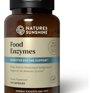 Suplemento Nature's Sunshine Food Enzymes 120 Cápsulas
