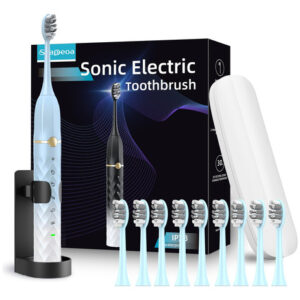 Conjunto De Escovas De Dentes Elétricas Seapeoa Com 10 Cabeç