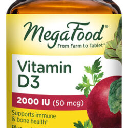 Suplemento De Vitamina D Megafood 2000 Ui (50 Mcg) 90 Compri