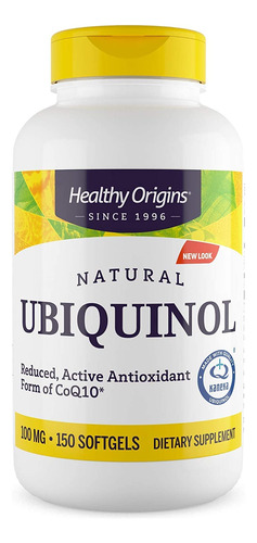 Suplemento Healthy Origins Ubiquinol 100mg Kaneka Qh 150 Sof