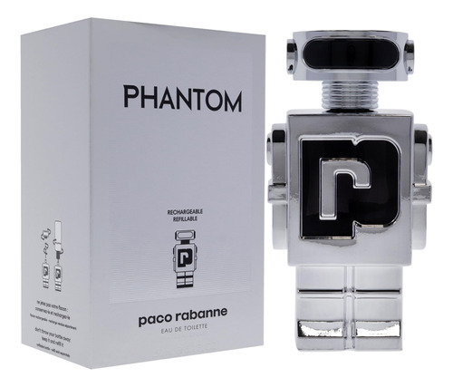 Perfume Paco Rabanne Phantom Edt 150ml Para Homens Recarregá - Imagem 3