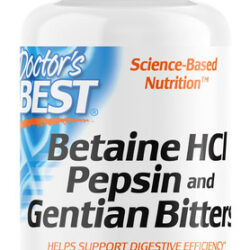 Suplemento Doctor's Best Betaine Hci Pepsin & Gentian Bitter