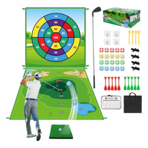 Tapete De Jogo Golf Chipping Zaznol 70x70cm Com Stick Ball &