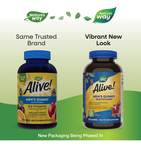 Multivitamínico Nature's Way Alive! Goma Diária Masculina 15 - Imagem 2
