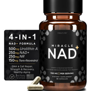 Suplemento Aquaaid Miracle Nad Com Urolitina A Nr Nad+ 60 Cá