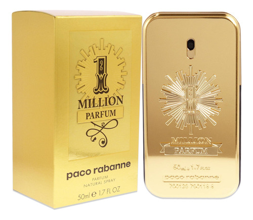 Perfume Paco Rabanne 1 Million Parfum Spray 50ml Para Homens - Imagem 3
