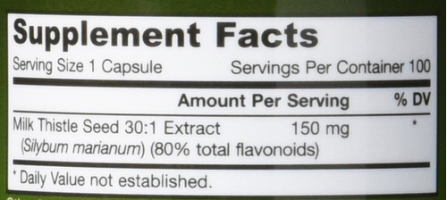 Suplemento Jarrow Formulas Milk Thistle 150 Mg 100 Cápsulas - Imagem 3