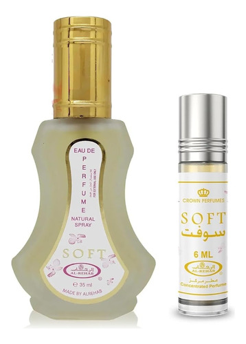 Conjunto De Perfumes Al-rehab Soft Para Mulheres (35 Ml), Eau De Parfum + 6 Ml