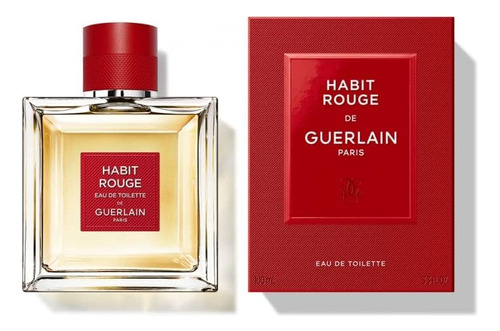 Perfume Guerlain Habit Rouge Edt 100ml Para Homens - Imagem 2