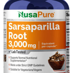 Suplemento Nusapure, Raiz De Salsaparrilha, 3000 Mg, 150 Cáp