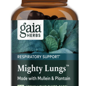 Suplemento Gaia Herbs Mighty Lungs Lung Support 60 Cápsulas