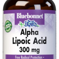 Suplemento De Ácido Alfa Lipóico Bluebonnet 300 Mg 60 Cápsul