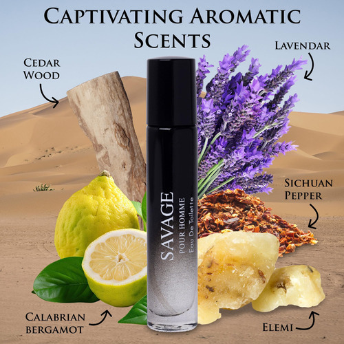Perfume Novoflow Savage Para Homens Edt 15 Ml/0,5 Onças - Imagem 2