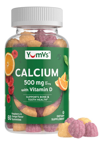 Suplemento: Yumvs Calcium Gums + Vitamina D3 (60 Unidades)