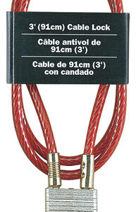 Fechadura De Cabo Master Lock 719d Em Aço Com Cadeado Integr