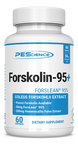 Suplemento Pescience Forskolin 95% De Extrato Puro 60 Cápsul