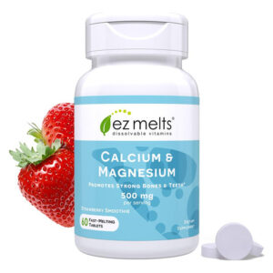 Suplemento Ez Derrete Cálcio E Magnésio Com 500 Mg De D3 Veg