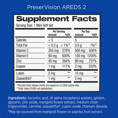 Suplemento Ocular De Vitaminas E Minerais Preservision A - Imagem 7