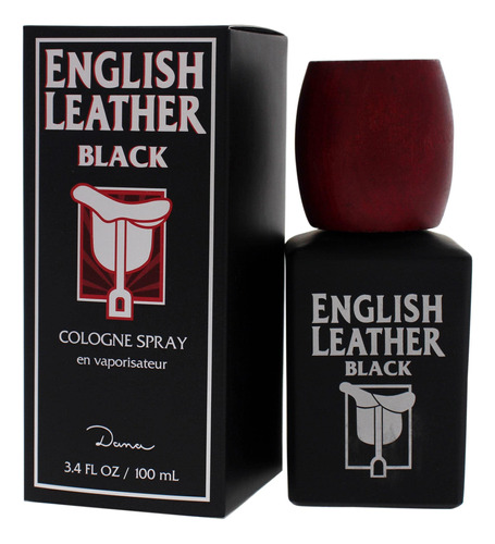 Perfume Dana English Leather Black Colônia Spray 100ml Mascu - Imagem 4