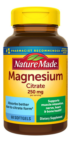 Suplemento Dietético De Citrato De Magnésio Feito Na Naturez
