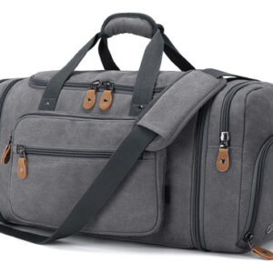 Mochila Gonex Canvas 60l Com Compartimento Para Sapatos Cinz