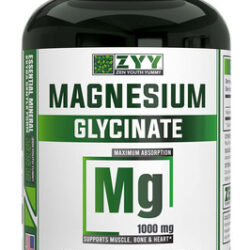 Suplemento Zyy Glicinato De Magnésio 1000mg Quelatado Não Og