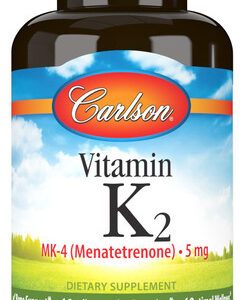 Suplemento De Vitamina K2 Carlson 5mg Mk-4 180 Cápsulas