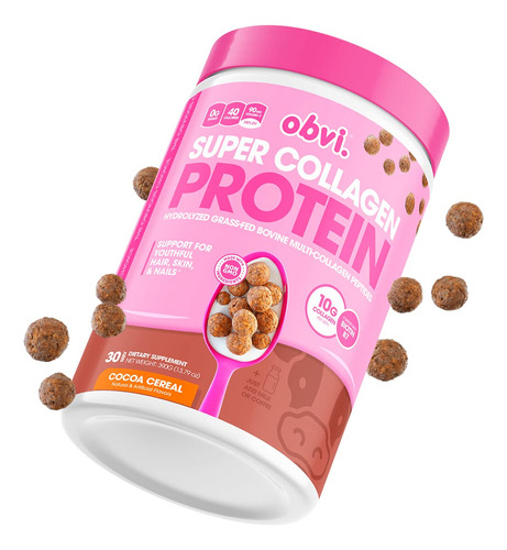 Suplemento Obvi, Peptídeos De Colágeno, Proteína Em Pó, 30 P