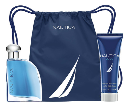 Perfume Nautica Blue Eau De Toilette 50ml W/ Body Wash & Bag - Imagem 2
