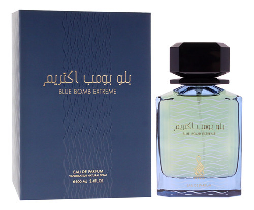 Perfume Risala Blue Bomb Extreme Eau De Parfum 100ml Para Un - Imagem 3
