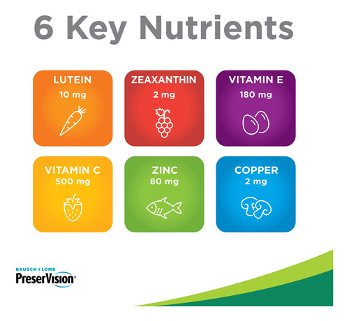 Suplemento Ocular De Vitaminas E Minerais Preservision A - Imagem 4