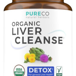 Suplemento De Limpeza Do Fígado Pure Co Detox & Repair 60 Cá