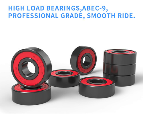 Rodas De Skate Axdt 70mm 80a W/t Tool E Abec-9 Bearings - Imagem 4