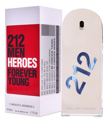 Perfume Carolina Herrera 212 Heroes Forever Young Edt 50ml - Imagem 4