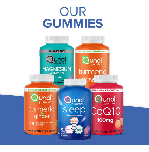 Suplemento Qunol Turmeric Gummies 500 Mg De Curcumina 90 Uni - Imagem 7