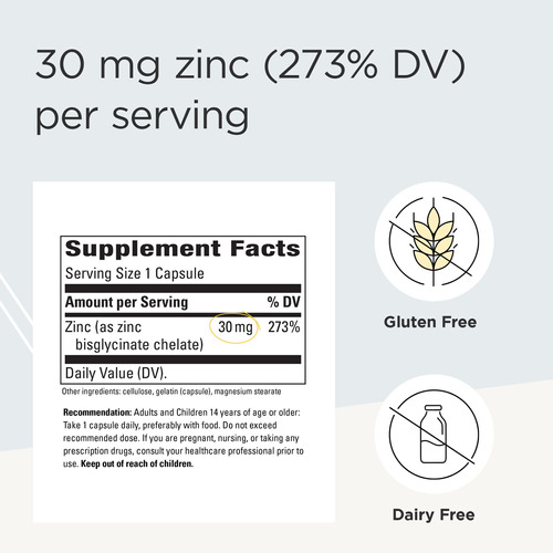 Suplemento Terapêutico Integrativo Quelato De Zinco 100 Cáps - Imagem 2