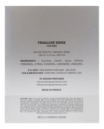 Perfume Fragluxe Sense Para Homens Edt 100ml - Imagem 7