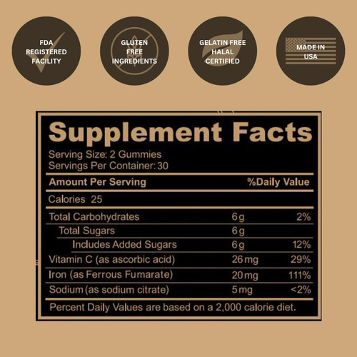 Suplemento Black Girl Vitaminas E Gomas De Ferro 20 Mg 60 Un - Imagem 4