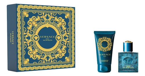 Perfume Versace Eros Eau De Toilette 30ml + Shower Gel 50ml