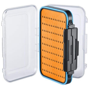 Caixa De Pesca Com Mosca Gonex Impermeável Leve Laranja