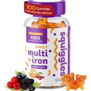Gomas Multivitamínicas Squiggles Kids 100 Quilates Com Ferro