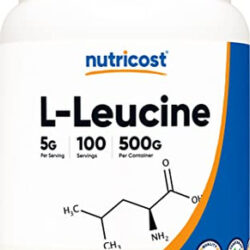 Suplemento Nutricost Pure L-leucina Em Pó 500g