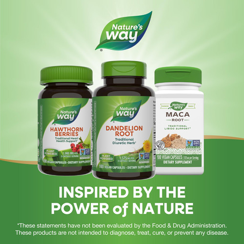 Suplemento Nature"s Way Dandelion Root 100 Cápsulas - Imagem 7