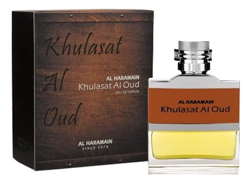 Perfume De Colônia Al Haramain Khulasat Al Oud 100ml Para Ho
